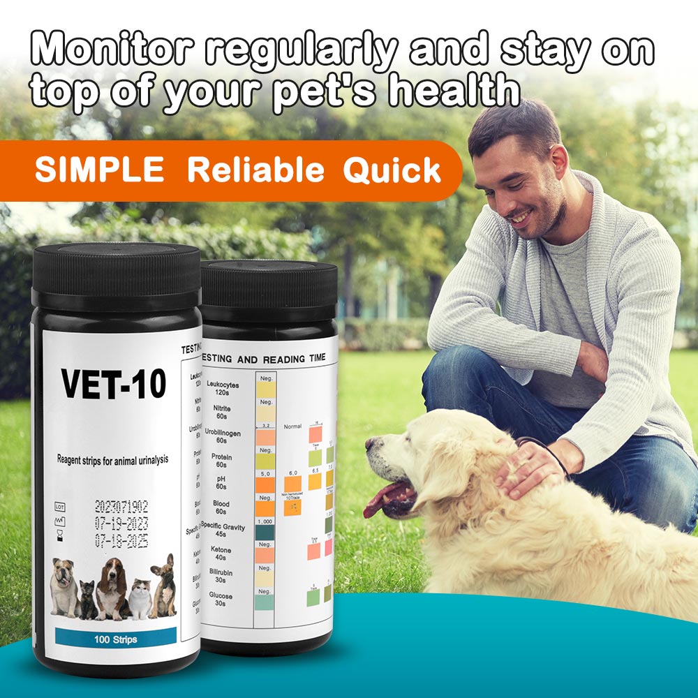 Ph Strip Test - Pet Urine Testing Strips, 100 Urinalysis