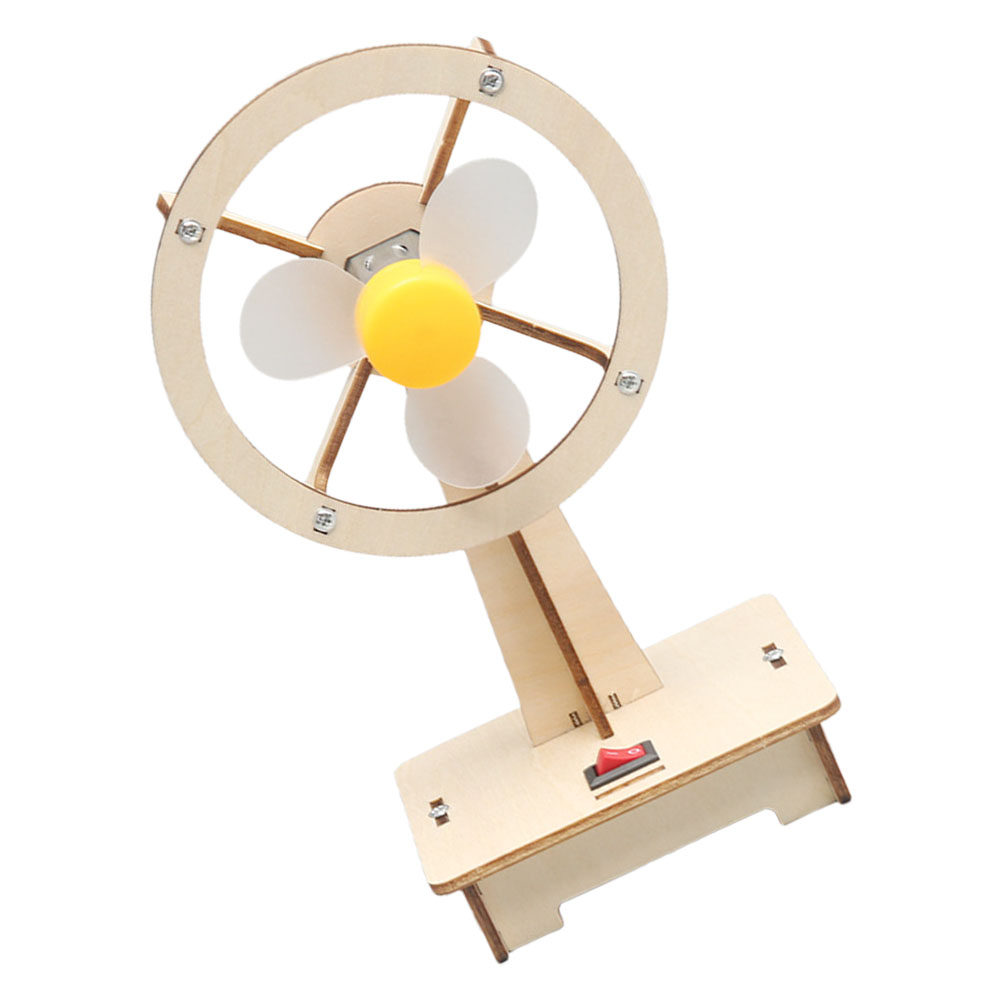 Science Toys Diy - 1Set Wooden Fan DIY Assembly Manual