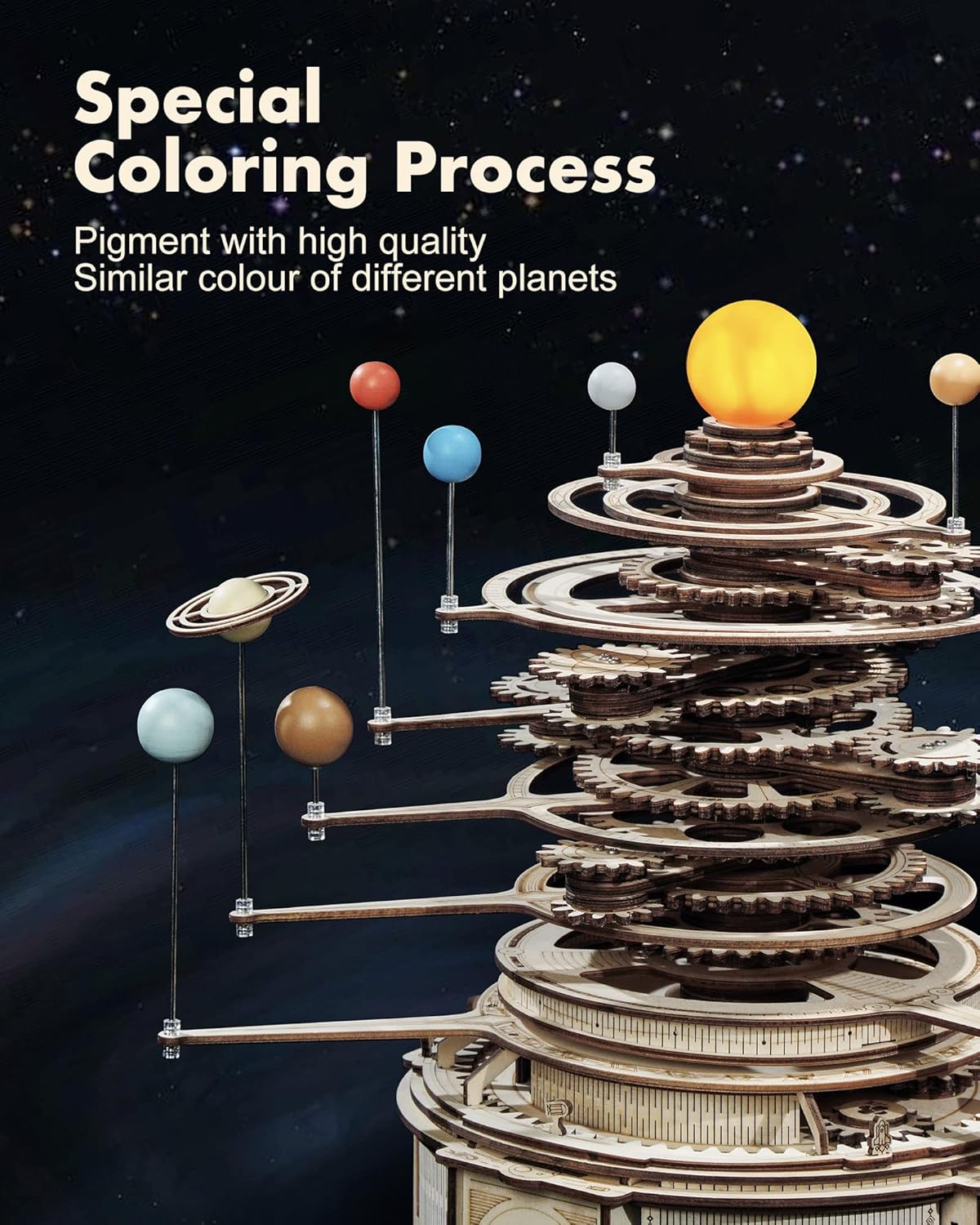3D Wooden Puzzles for Adults-O - Solar System Orrery 리뷰 및 가격