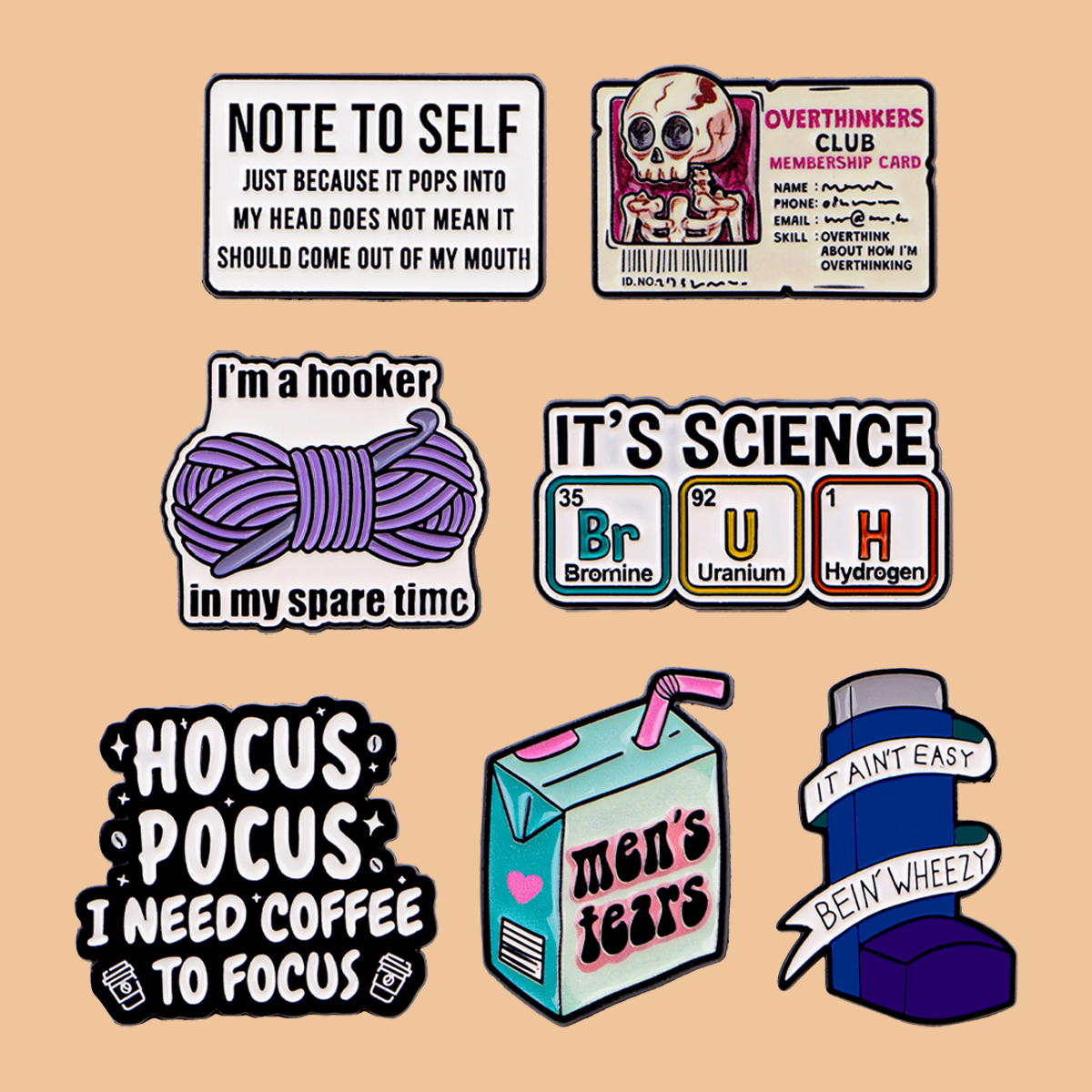 Funny Cartoon Quotes Enamel Pi - Science Bob 리뷰 및 가격