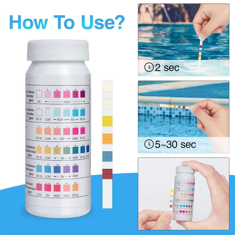 6 In 1 Chlorine PH Test Strips - Ph Strip Test 리뷰 및 가격