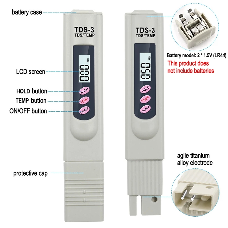 1/3 Pcs Portable LCD Digital T - Water Testing Kit 리뷰 및 가격