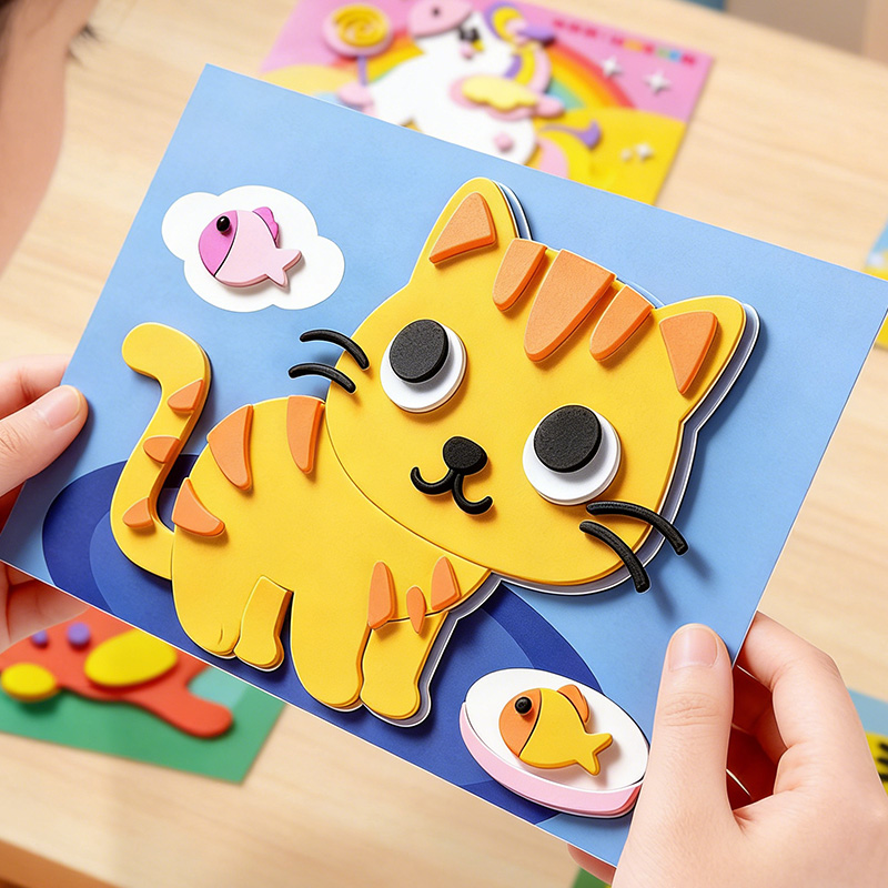 Children's 3D Stickers, 10 Ran - Science Toys Diy 리뷰 및 가격