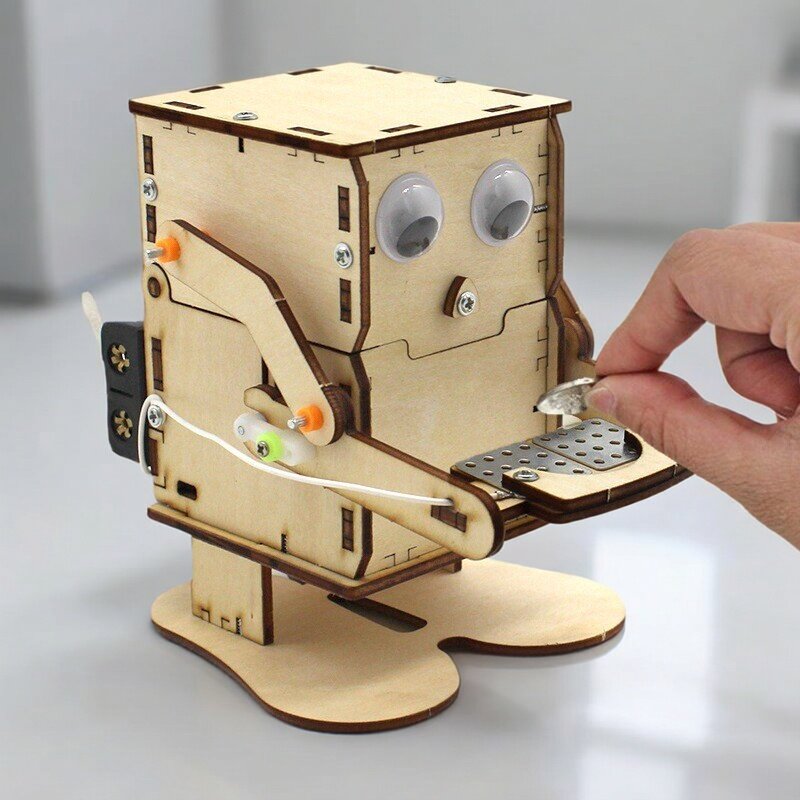 Wooden Assemble DIY Robot Eati - Science Project Kit 리뷰 및 가격