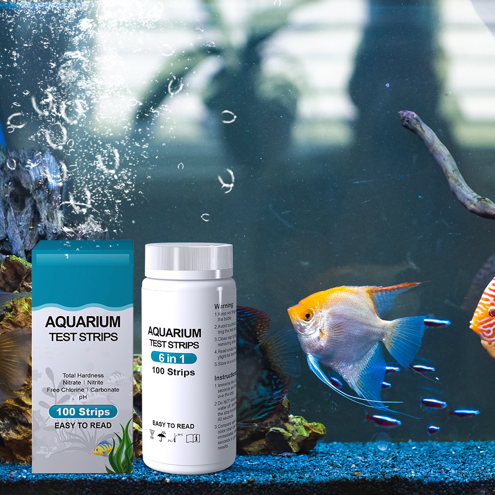 100pcs 6-in-1 Water Quality Te - Water Testing Kit 리뷰 및 가격