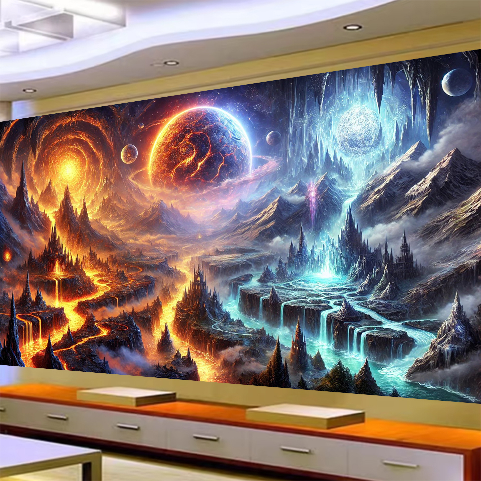 5D DIY Large Diamond Painting  - Volcano Kit Eruption 리뷰 및 가격