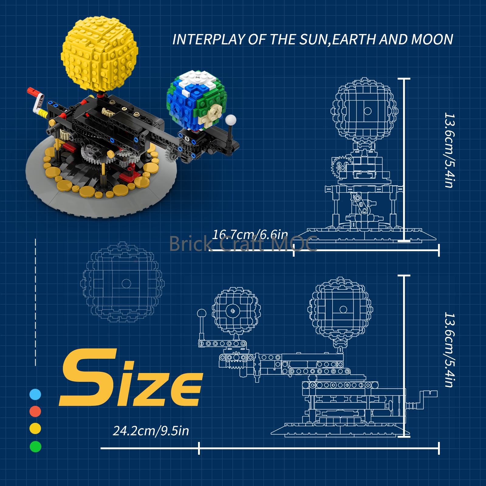 MOC Sun Earth Moon Orrery Buil - Solar System Orrery 리뷰 및 가격