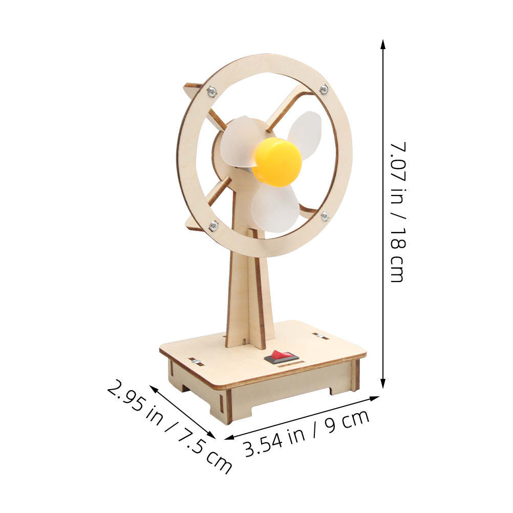 1Set Wooden Fan DIY Assembly M - Science Toys Diy 리뷰 및 가격
