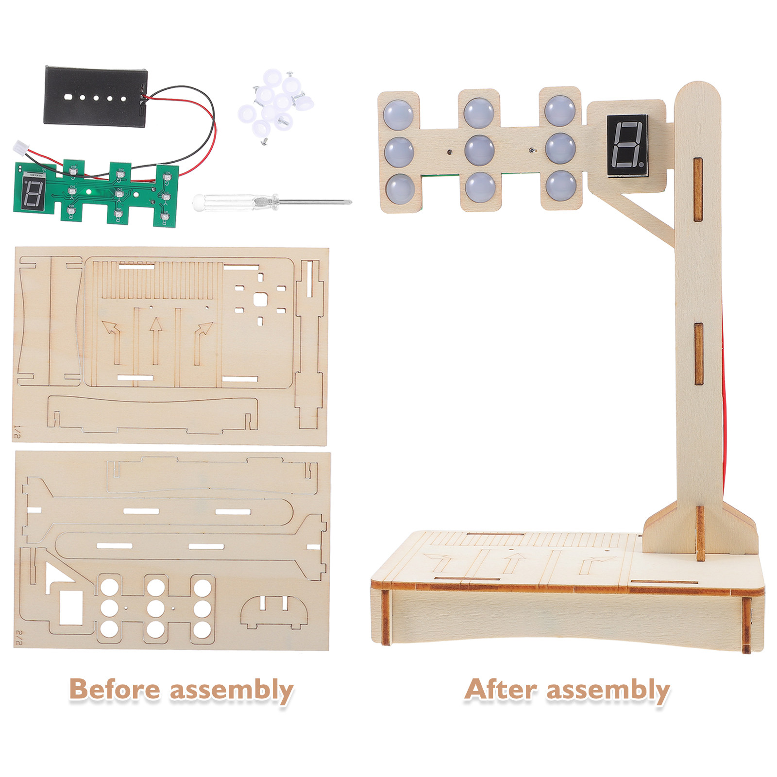 1Set DIY Traffic Signal Light  - Science Project Kit 리뷰 및 가격