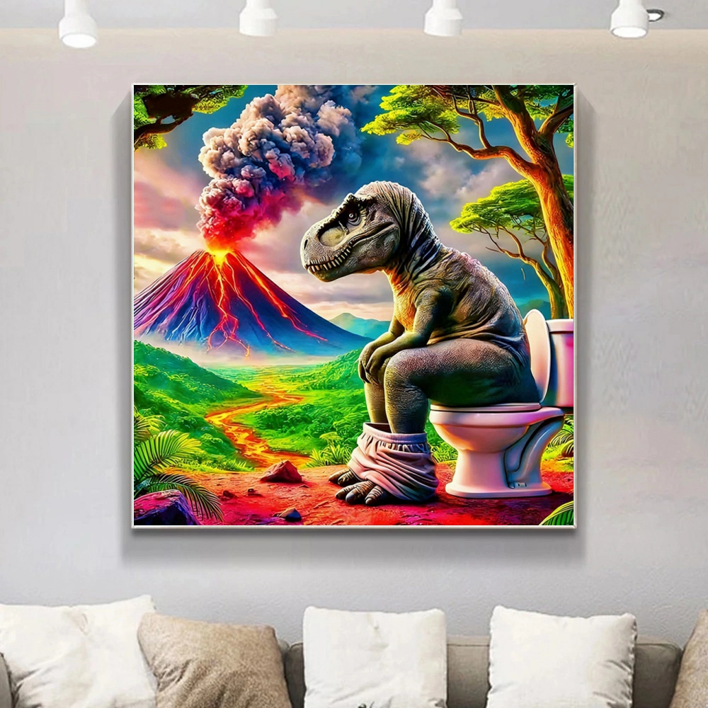 Dinosaur Toilet 5D Diamond Pai - Volcano Kit Eruption 리뷰 및 가격