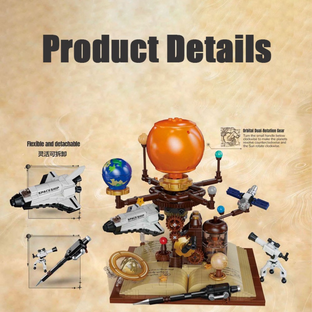 672PCS STEM Building Blocks So - Solar System Orrery 리뷰 및 가격
