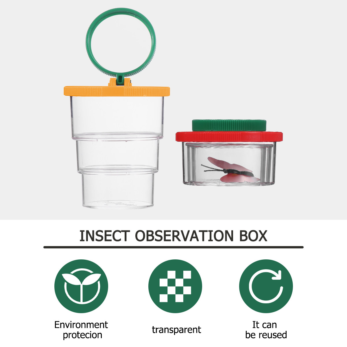 2Pcs Observation Box Bug Viewe - Science Toys 리뷰 및 가격