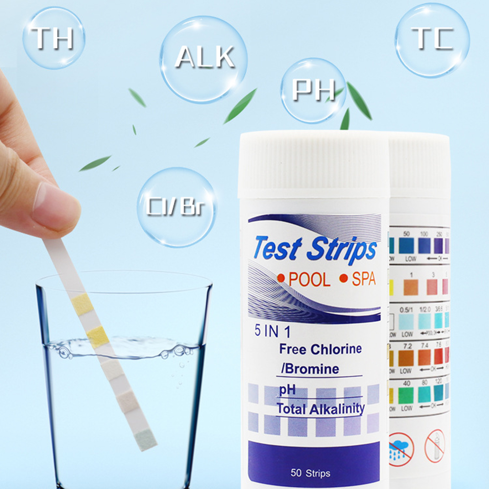 50pcs Multipurpose Chlorine PH - Ph Strip Test 리뷰 및 가격